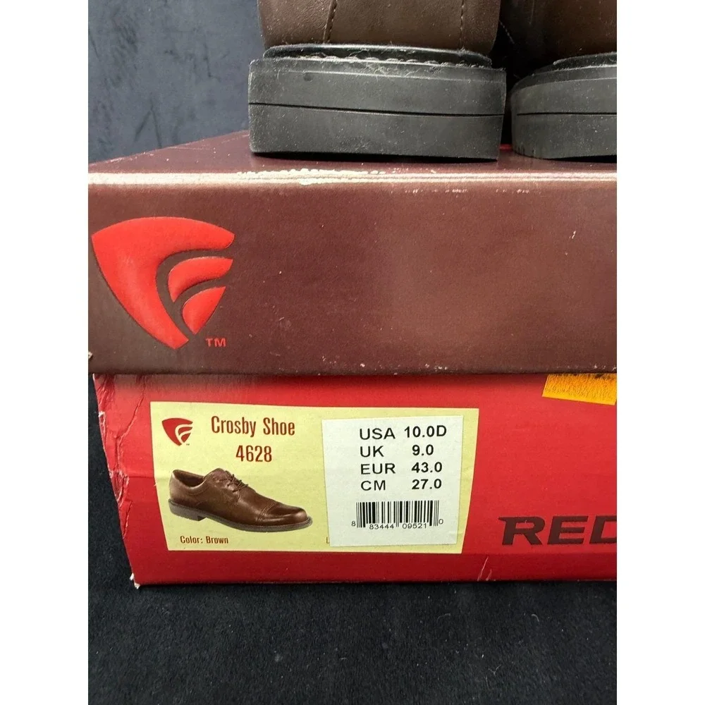 Red Wing Brown Leather Crosby Shoe 4628 Size 10D NOS Never Worn Oxford Lace Up